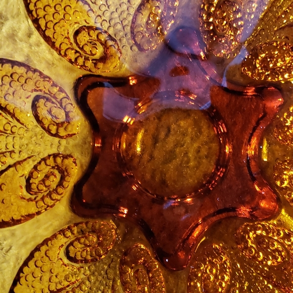 1960s Warm Amber Glow Vntg. Bowl "Renaissance Gold" by Anchor Hocking - Picture 4 of 4